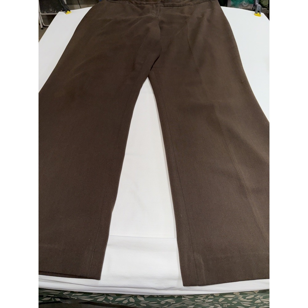 Apt. 9 Women's Dark Brown Dress Pants, Wide Leg Size 16P